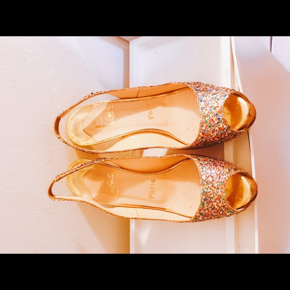 Multicolored Glitter Christian Louboutins